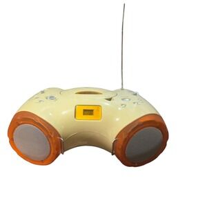 Digital Labs Portable CD Player AM FM Radio Boombox Orange Cream Y2K Retro